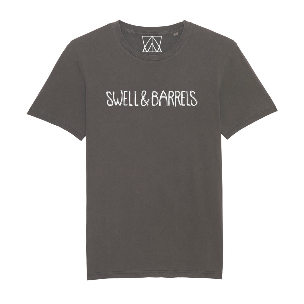 Tee-shirt  S&B unisex (black vintage) print swell&barrels